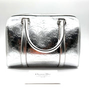 Dior | Diorissimo Boston Bag | Metallic Silver Leather | Silver-Tone Hardware