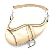 Dior | Saddle Shoulder Bag | Cream Leather | Silver-Tone Hardware