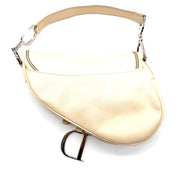 Dior | Saddle Shoulder Bag | Cream Leather | Silver-Tone Hardware