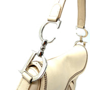 Dior | Saddle Shoulder Bag | Cream Leather | Silver-Tone Hardware