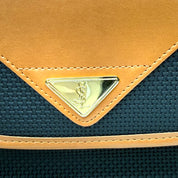 YSL | Black and Tan Leather Crossbody Bag (Pristine Condition)