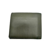 Dior | CD Icon Bifold Wallet with Coin Pocket | Khaki Grained Leather | Silver-Tone Hardware
