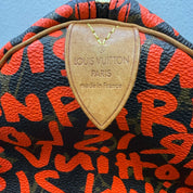 Louis Vuitton | Red Graffiti Monogram Style Speedy Top Handle Bag (Pristine Condition)