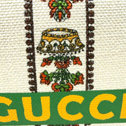 Gucci | Bamboo Handle Embroidered Canvas Top Handle Bag – Centennial Edition (Pristine Condition)