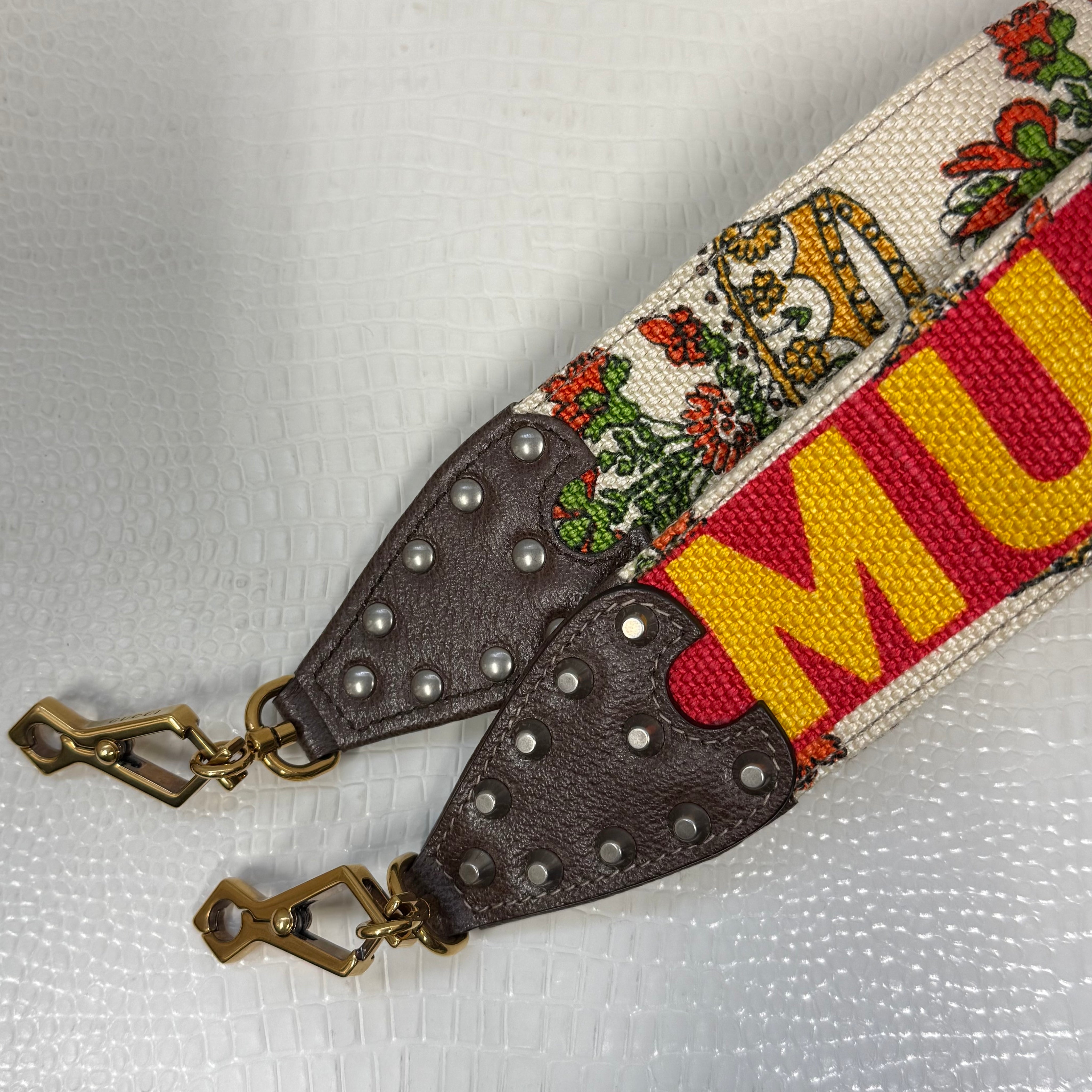 Gucci | Bamboo Handle Embroidered Canvas Top Handle Bag – Centennial Edition (Pristine Condition)