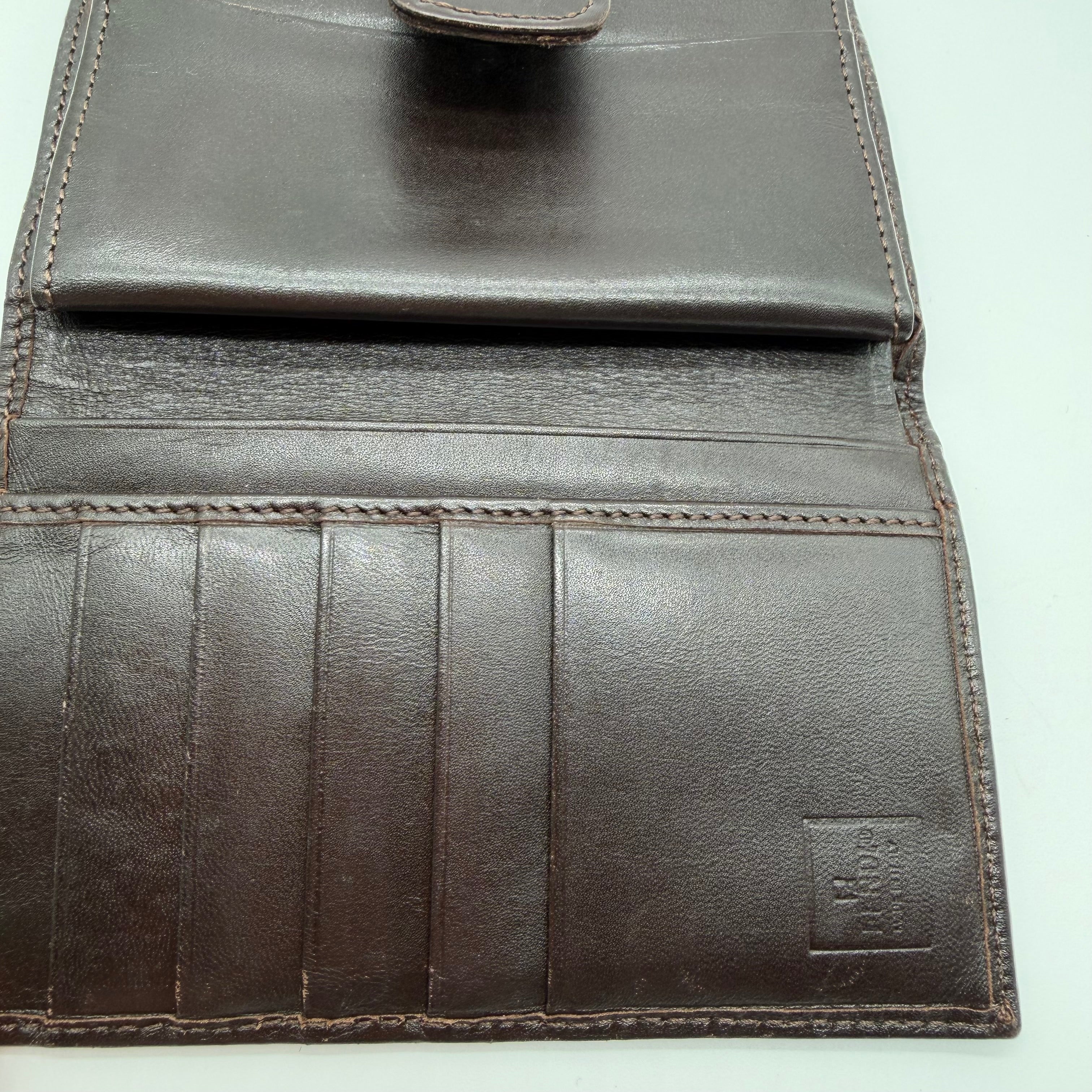 Fendi | Zucca Compact Bifold Wallet | Brown FF Jacquard and Leather | Silver-Tone Hardware