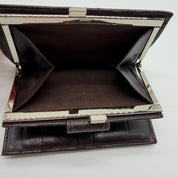 Fendi | Zucca Compact Bifold Wallet | Brown FF Jacquard and Leather | Silver-Tone Hardware