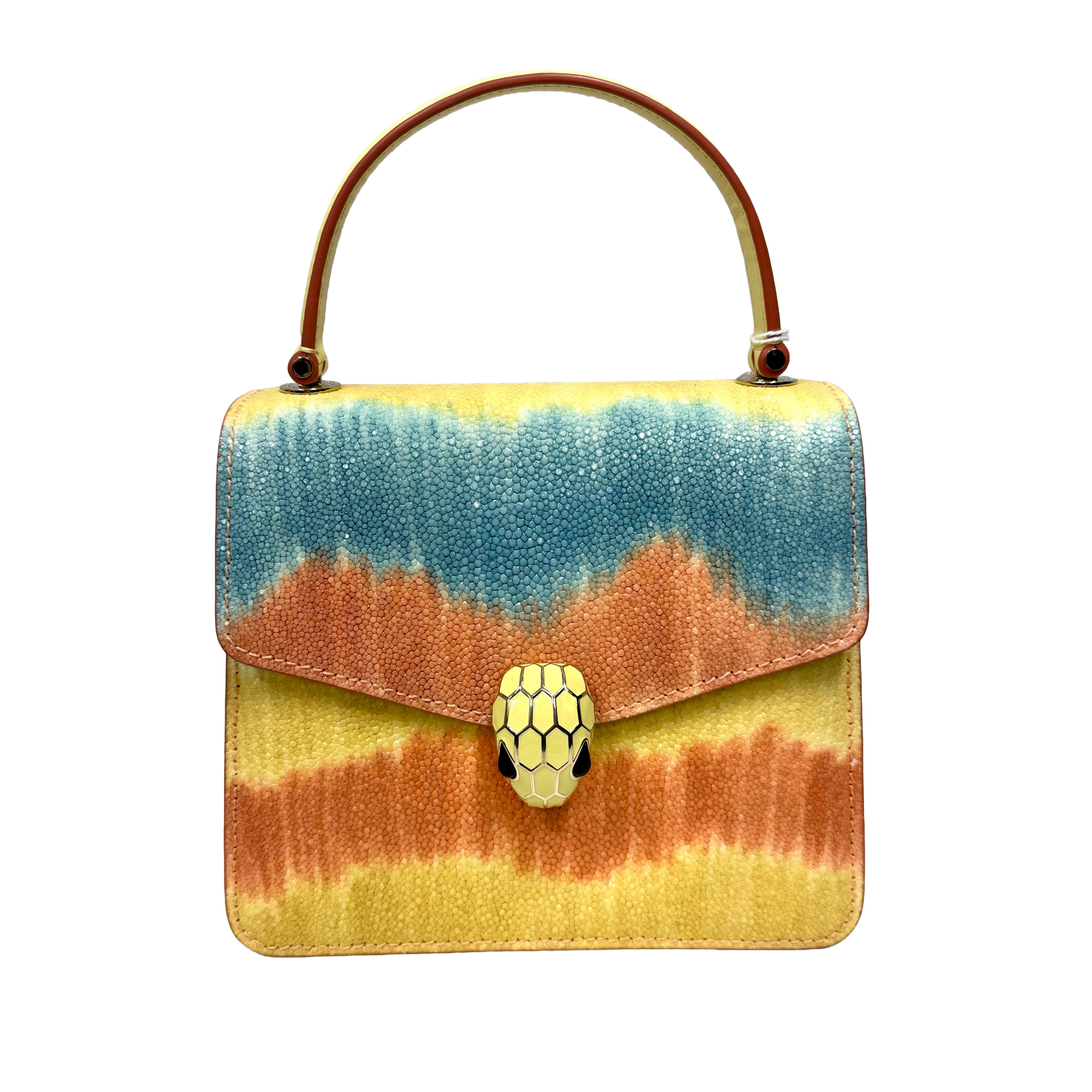 Bvlgari | Sunset Ombre Serpenti-Style Exotic Top Handle Mini Satchel (Pristine Condition)