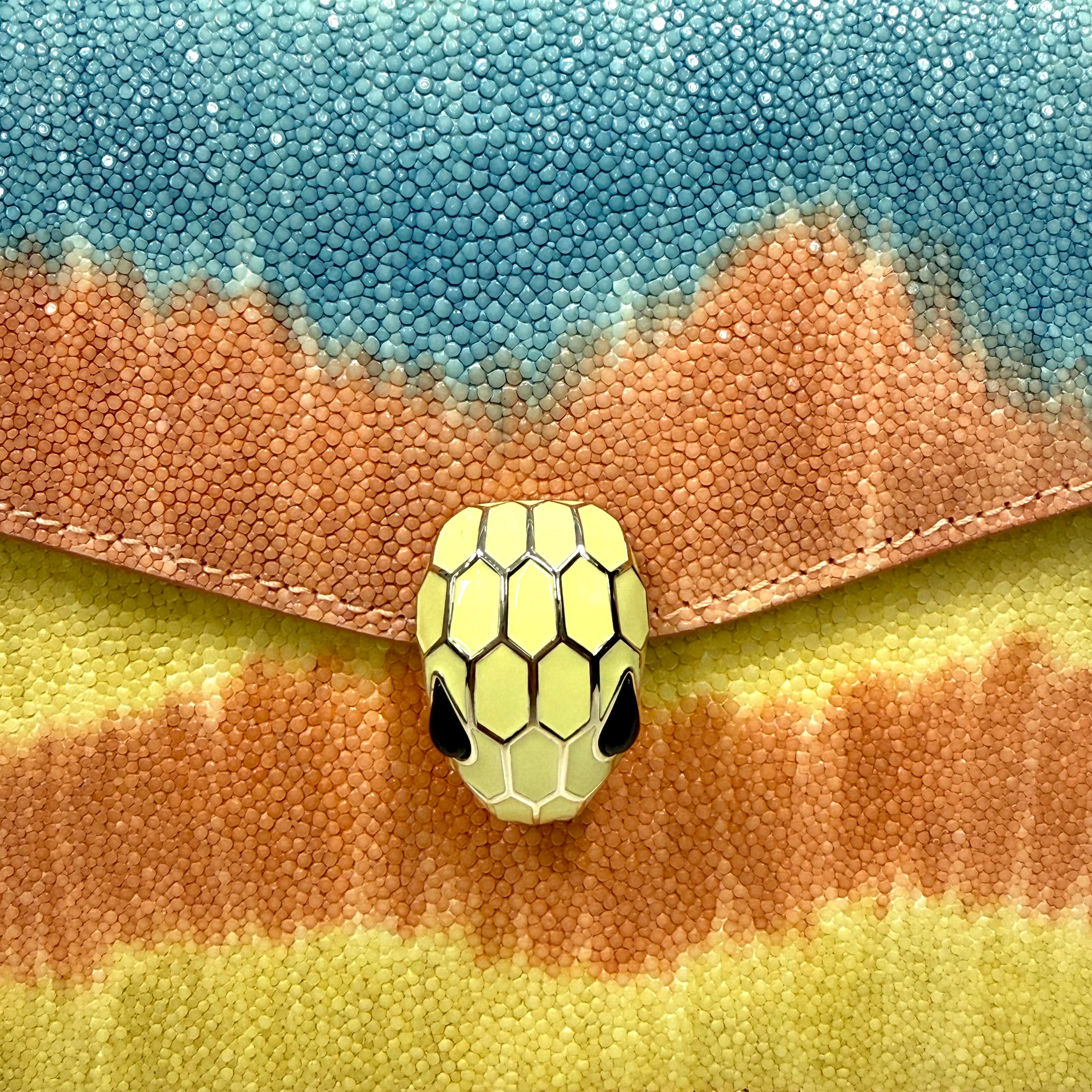 Bvlgari | Sunset Ombre Serpenti-Style Exotic Top Handle Mini Satchel (Pristine Condition)