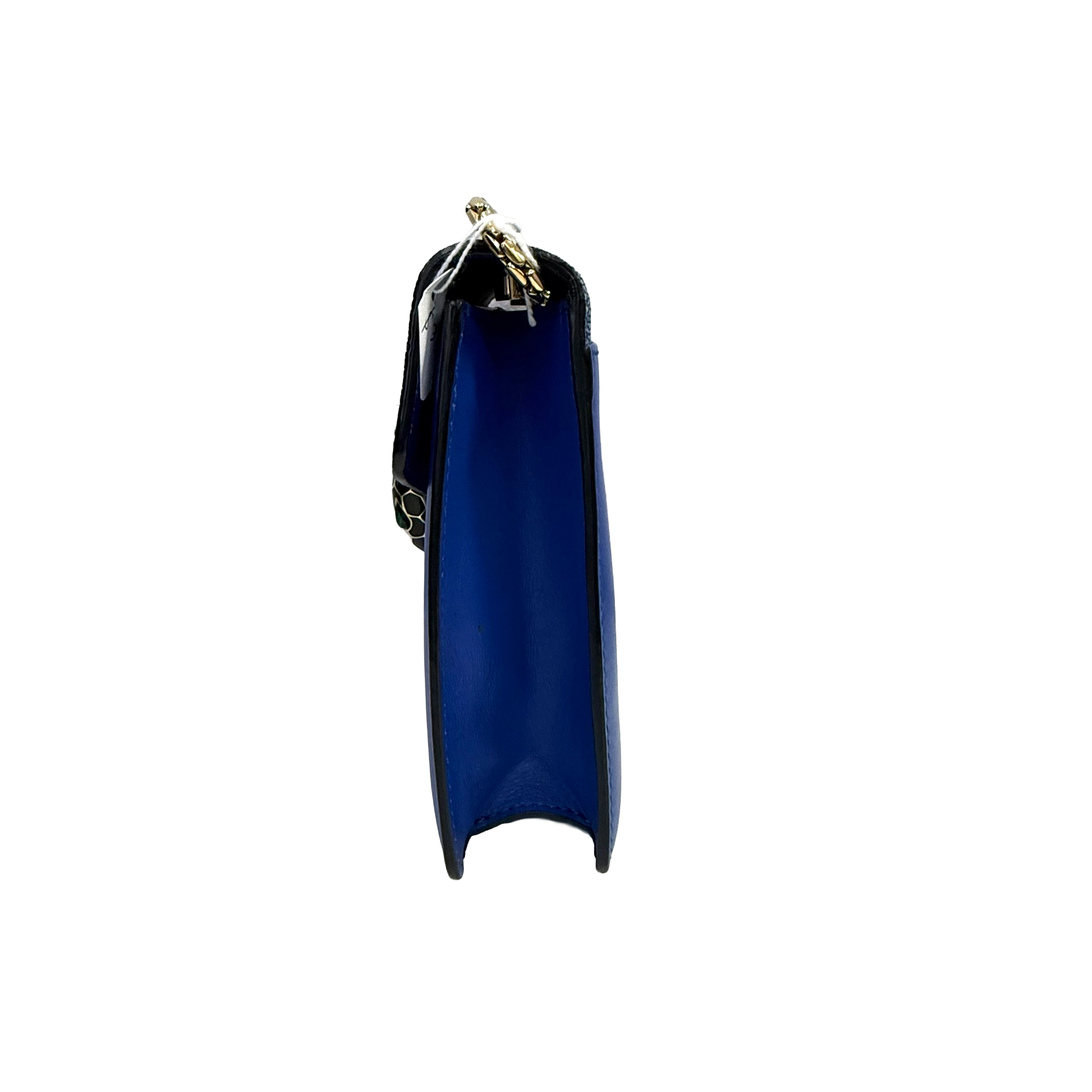 Bvlgari | Royal Blue Serpenti Chain Shoulder Bag – Exotic Textured Flap Mini Crossbody (Excellent Condition)