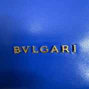 Bvlgari | Royal Blue Serpenti Chain Shoulder Bag – Exotic Textured Flap Mini Crossbody (Excellent Condition)