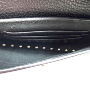 Valentino Garavani | Rockstud Crossbody Bag | Black Grained Leather | Gold-Tone Studded Hardware