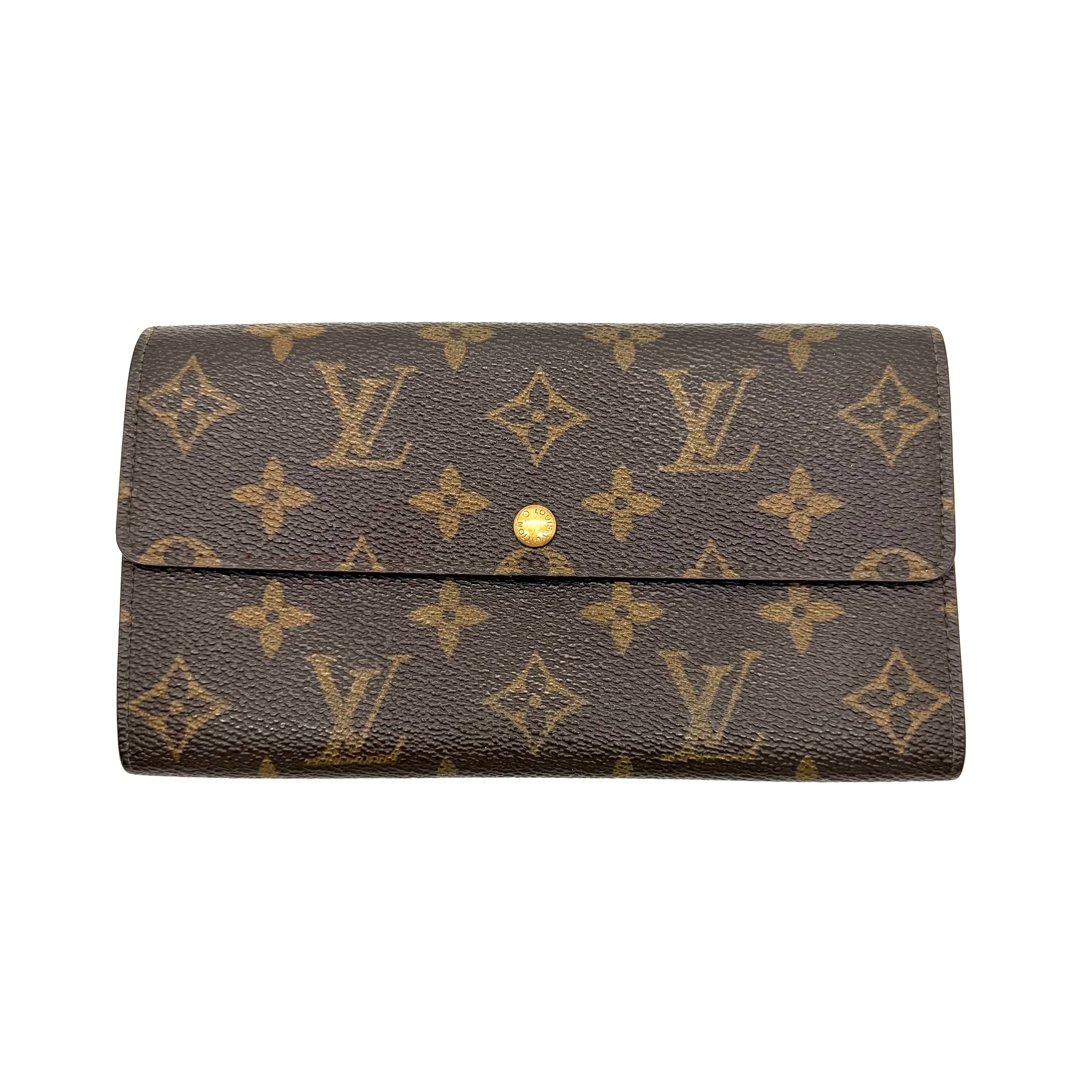Louis Vuitton | Monogram Long Wallet | Monogram Canvas and Leather | Gold-Tone Hardware