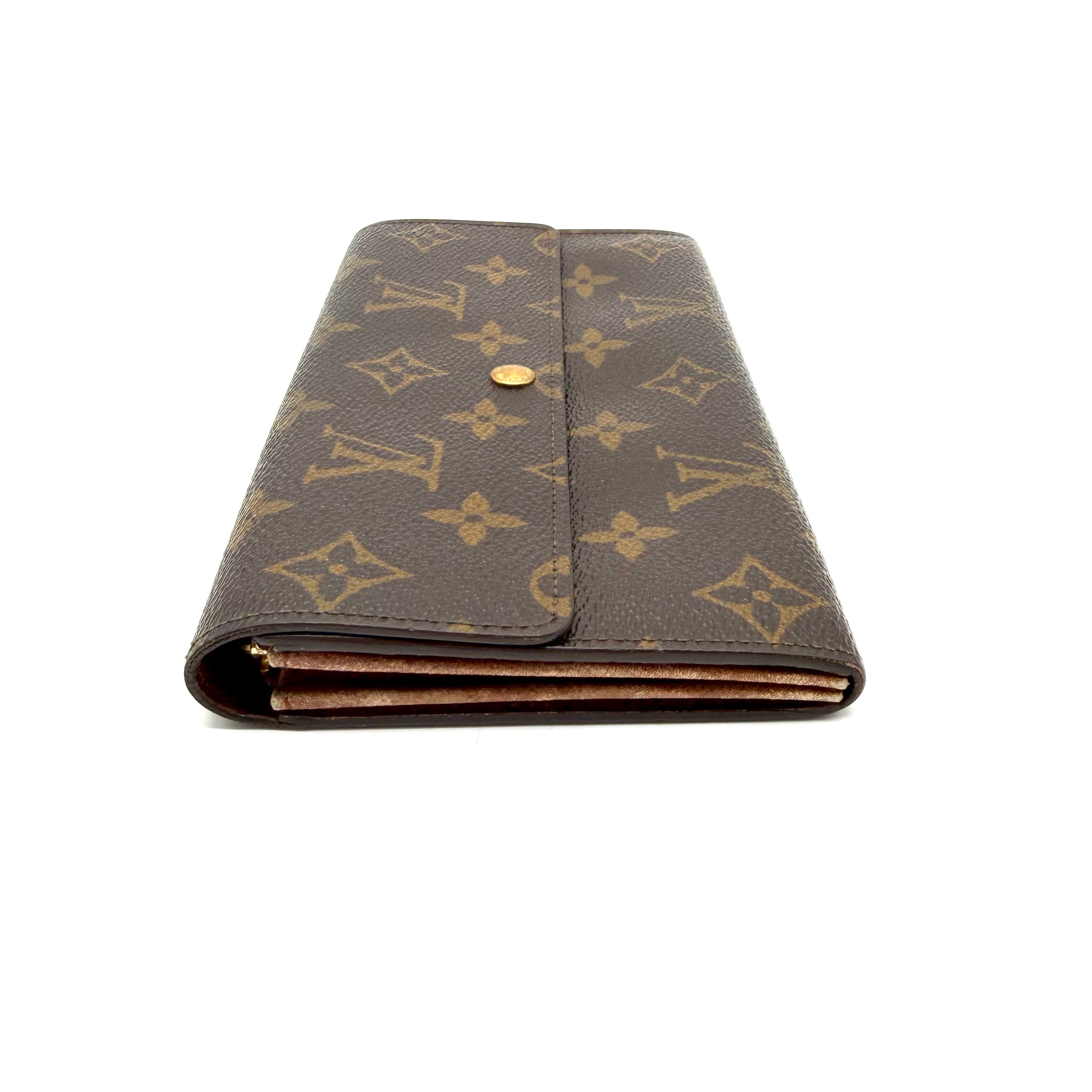 Louis Vuitton | Monogram Long Wallet | Monogram Canvas and Leather | Gold-Tone Hardware