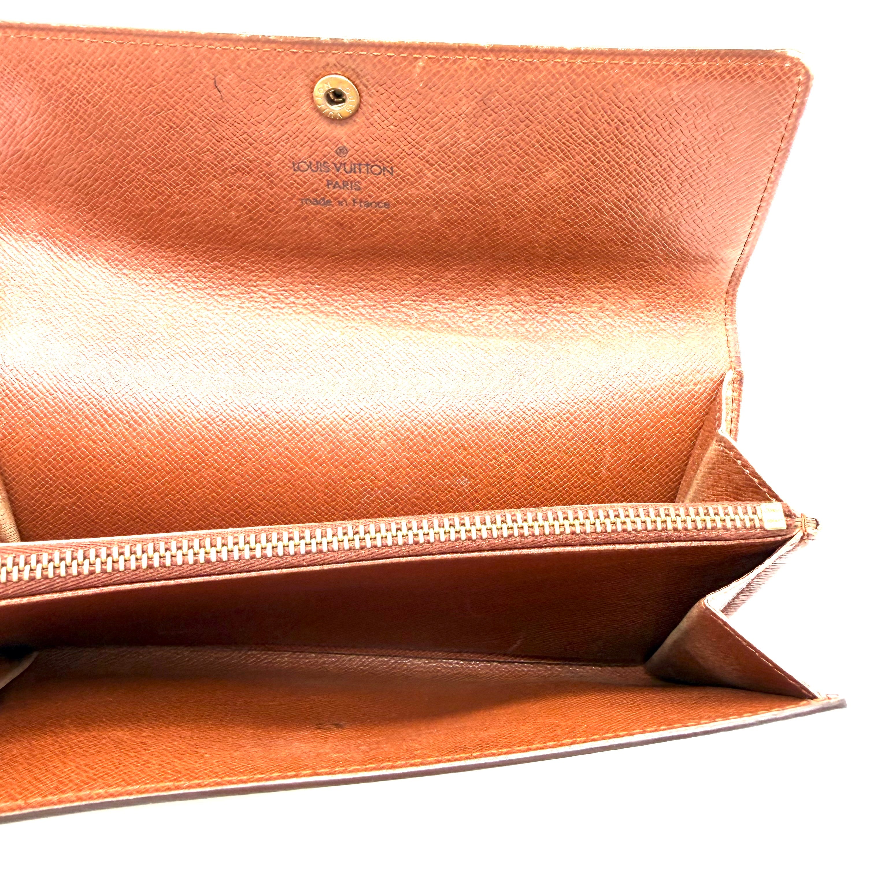 Louis Vuitton | Monogram Long Wallet | Monogram Canvas and Leather | Gold-Tone Hardware