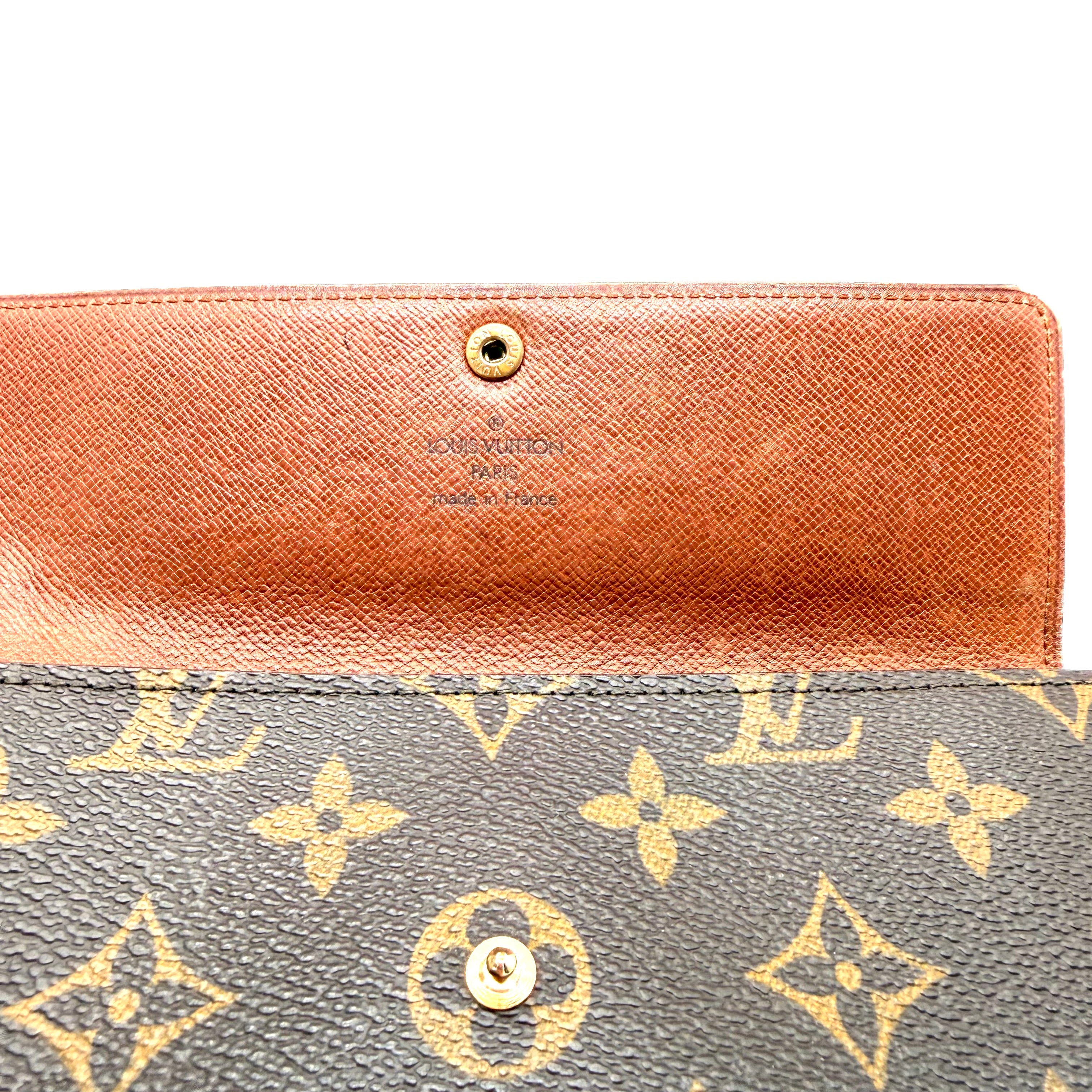 Louis Vuitton | Monogram Long Wallet | Monogram Canvas and Leather | Gold-Tone Hardware