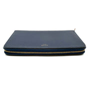 Celine | Long Zipped Wallet | Blue Leather | Gold-Tone Hardware