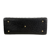Gucci | Black Ostrich Leather Top Handle Bag (Pristine Condition)