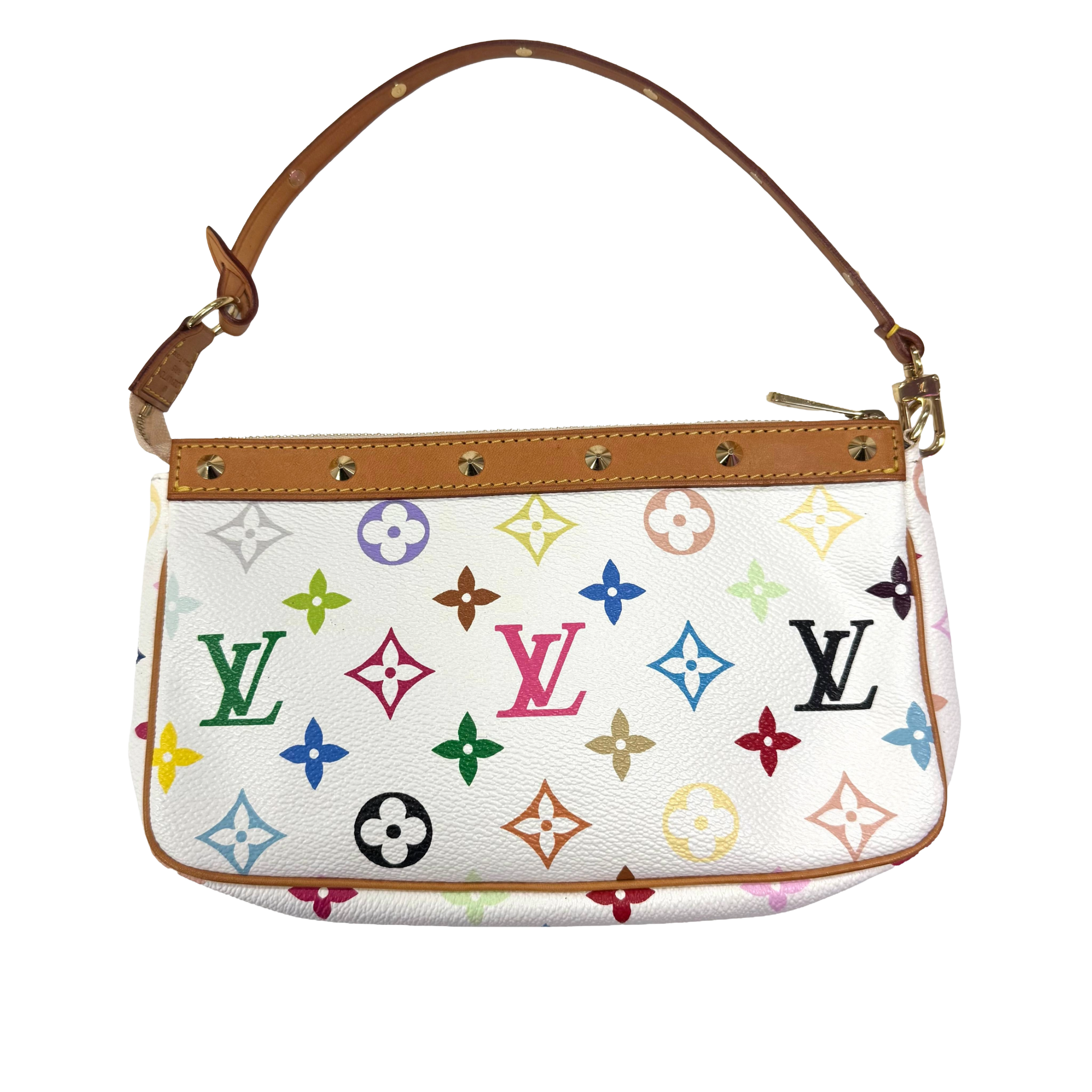Louis Vuitton | Multicolor Mini Murakami Pochette – White (Pristine Condition)