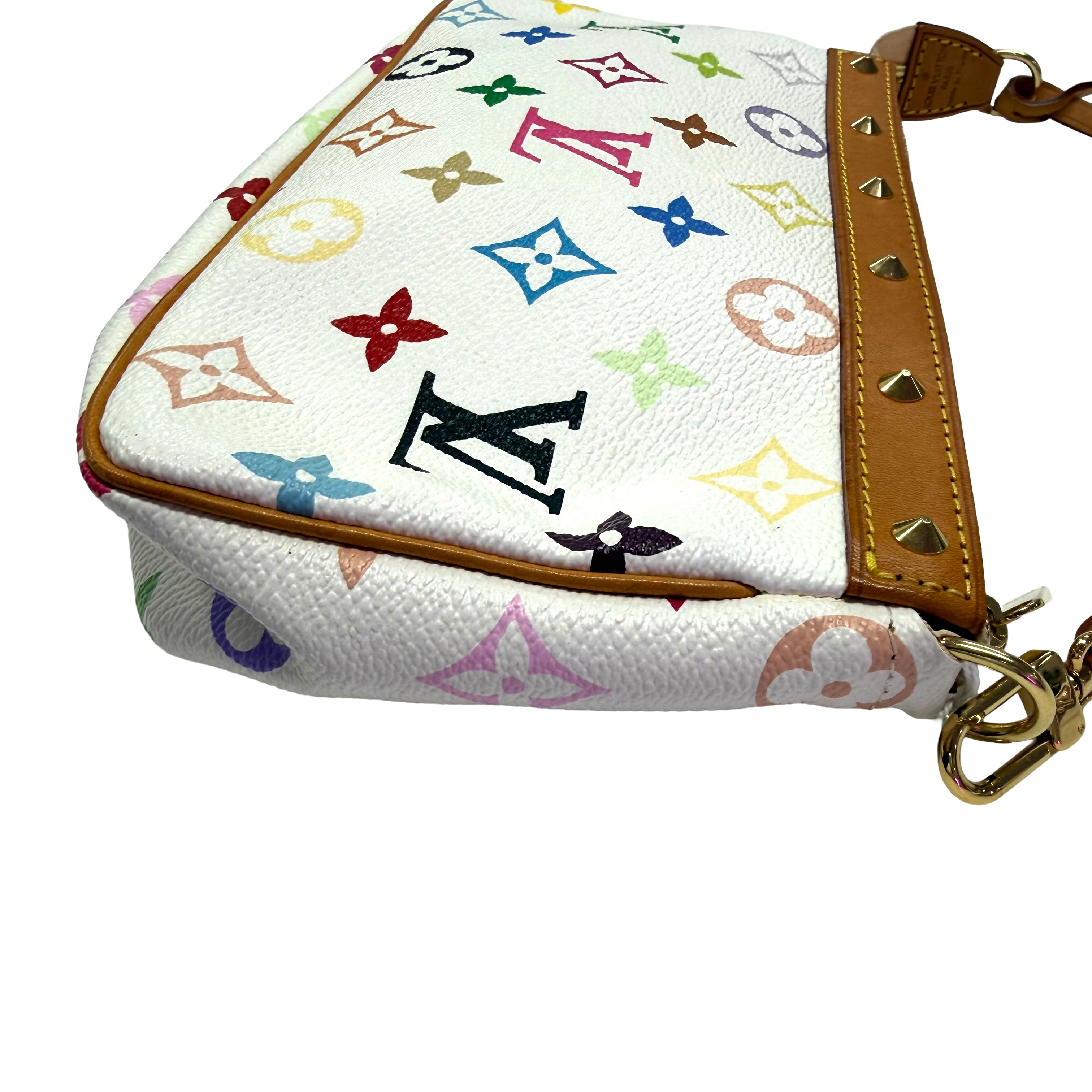 Louis Vuitton | Multicolor Mini Murakami Pochette – White (Pristine Condition)
