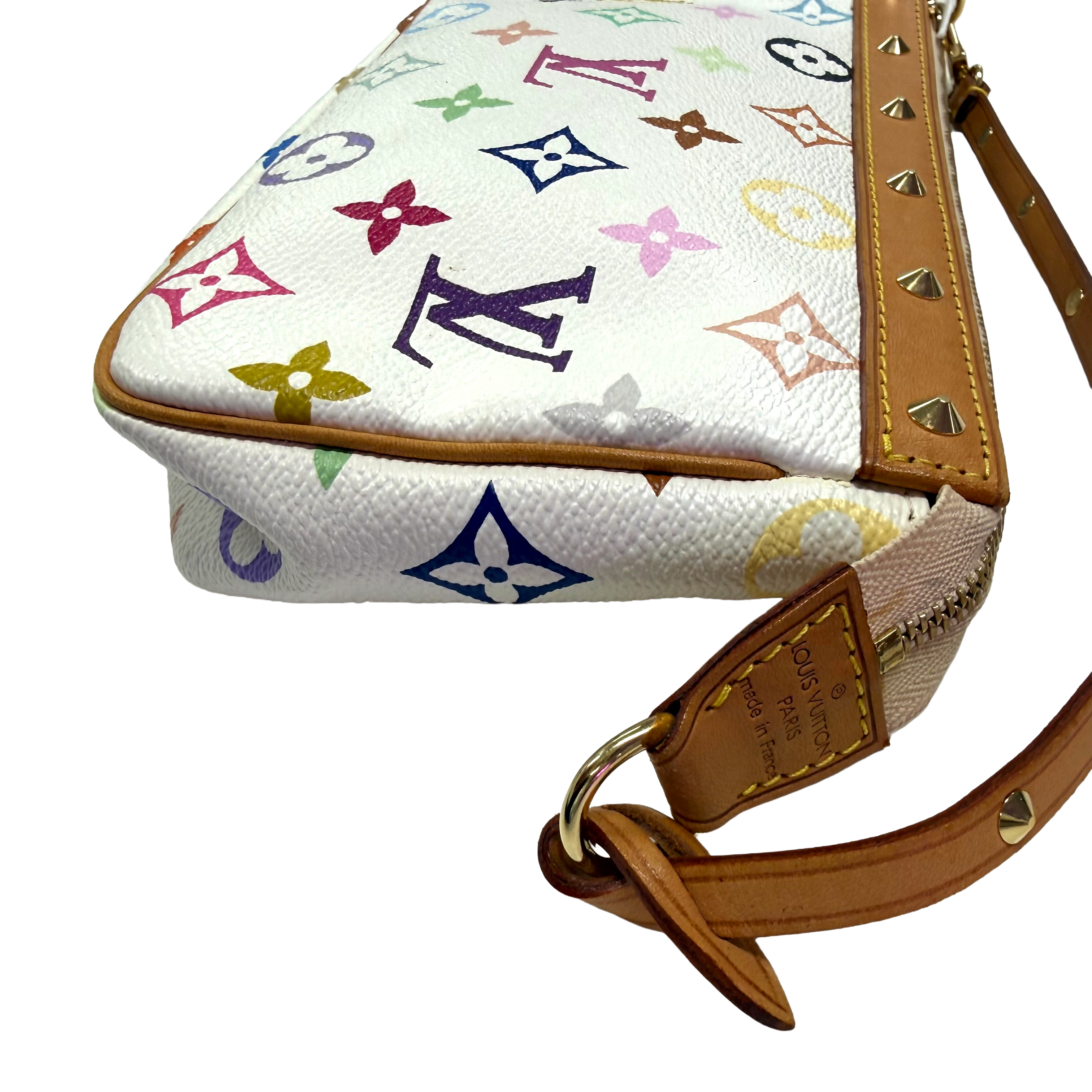Louis Vuitton | Multicolor Mini Murakami Pochette – White (Pristine Condition)