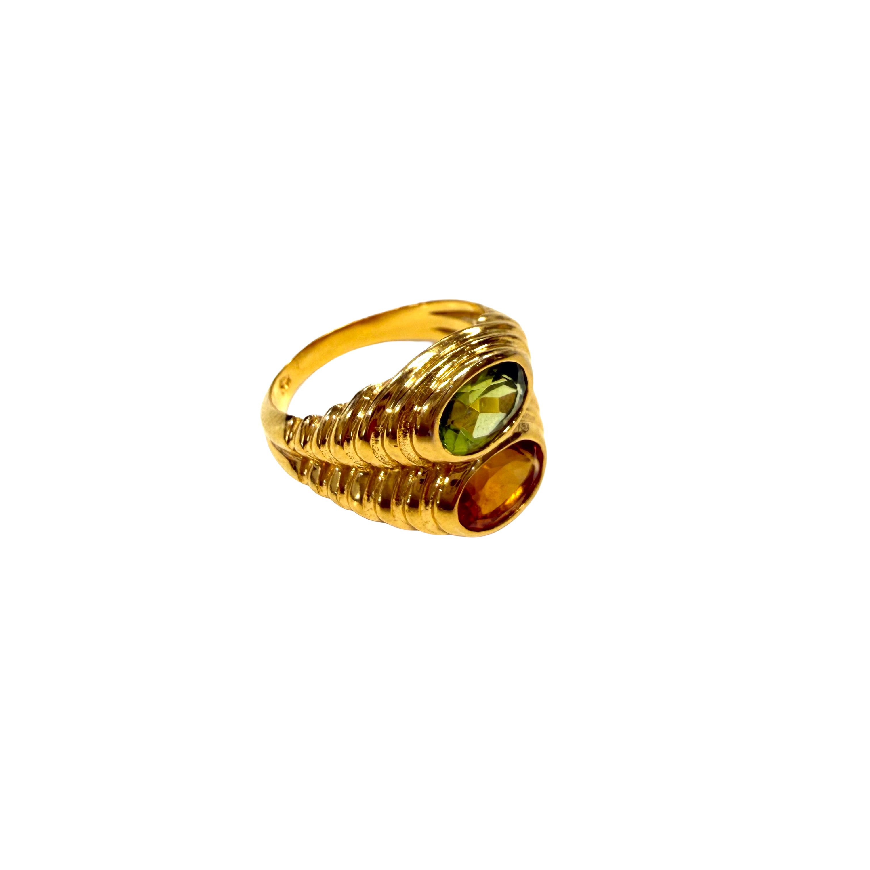 Hawkeye Vintage - Citrine & Peridot Ring