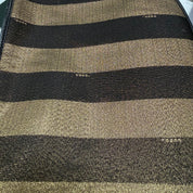 Fendi | Pequin Stripe Cosmetic Bag Set – Brown & Black (Pristine Condition)