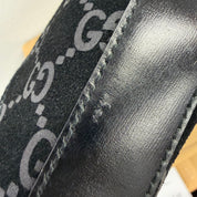 Gucci |  Black GG Jacquard Hobo Bag (Pristine Condition)