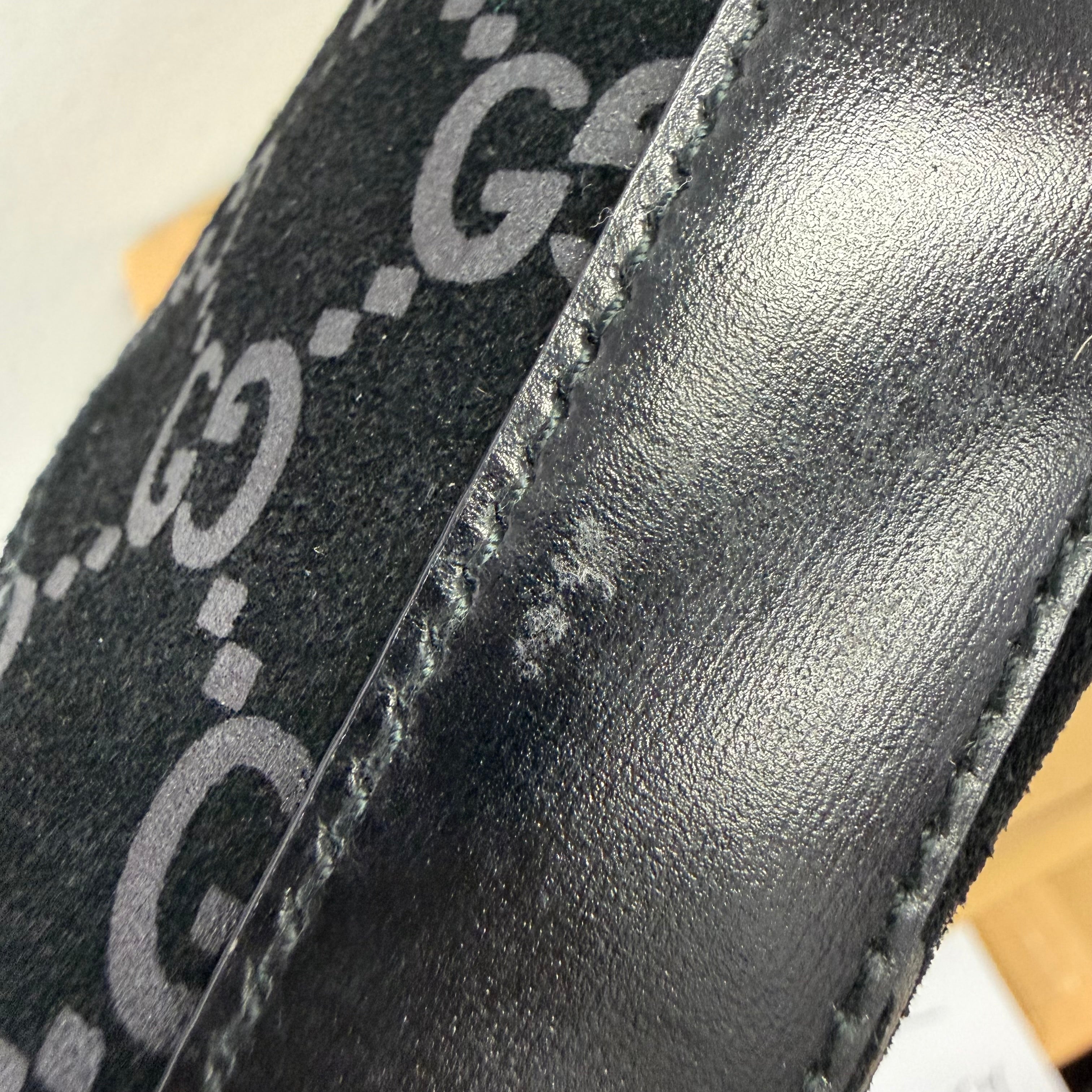 Gucci |  Black GG Jacquard Hobo Bag (Pristine Condition)