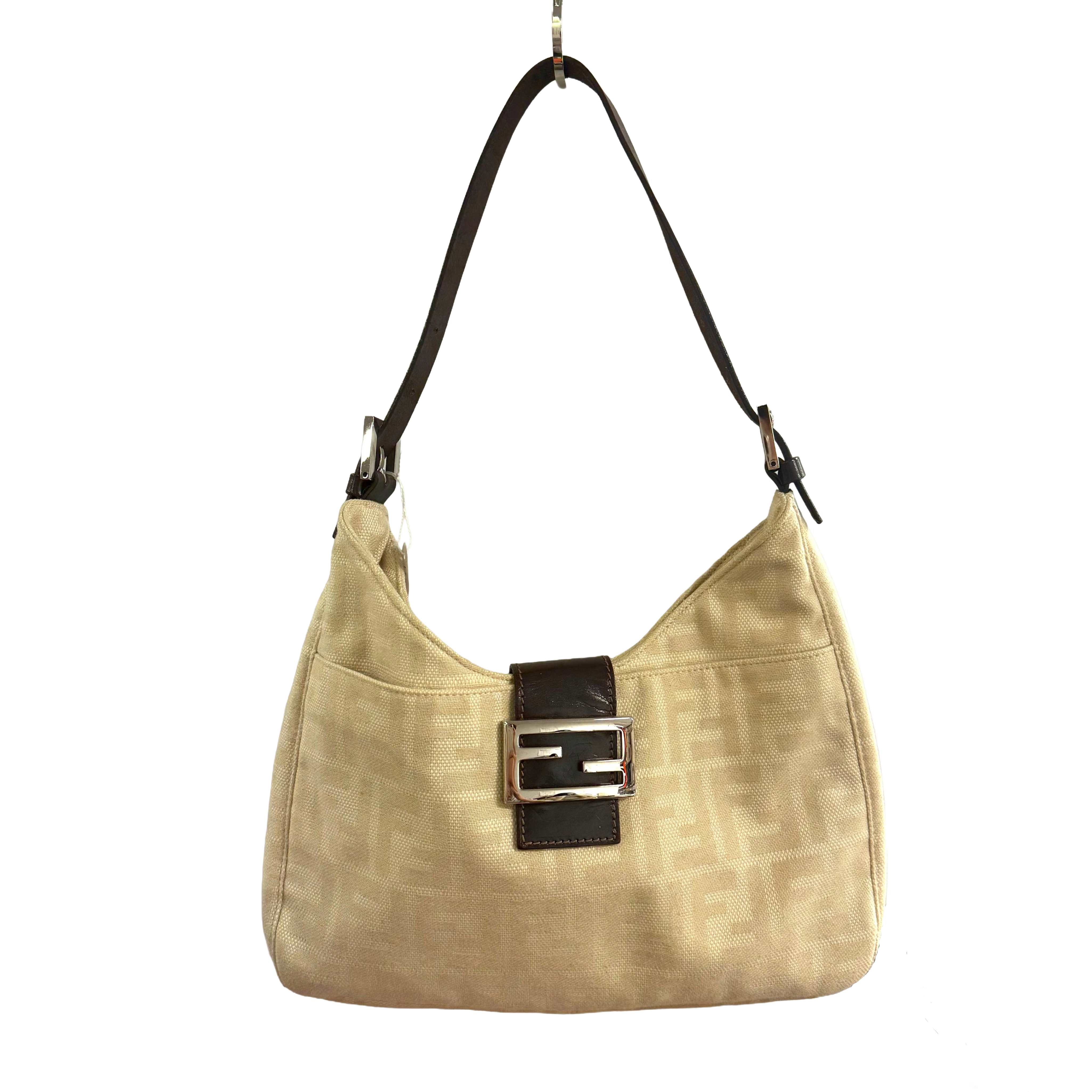Fendi | Zucca Baguette – Beige Canvas (Pristine Condition)