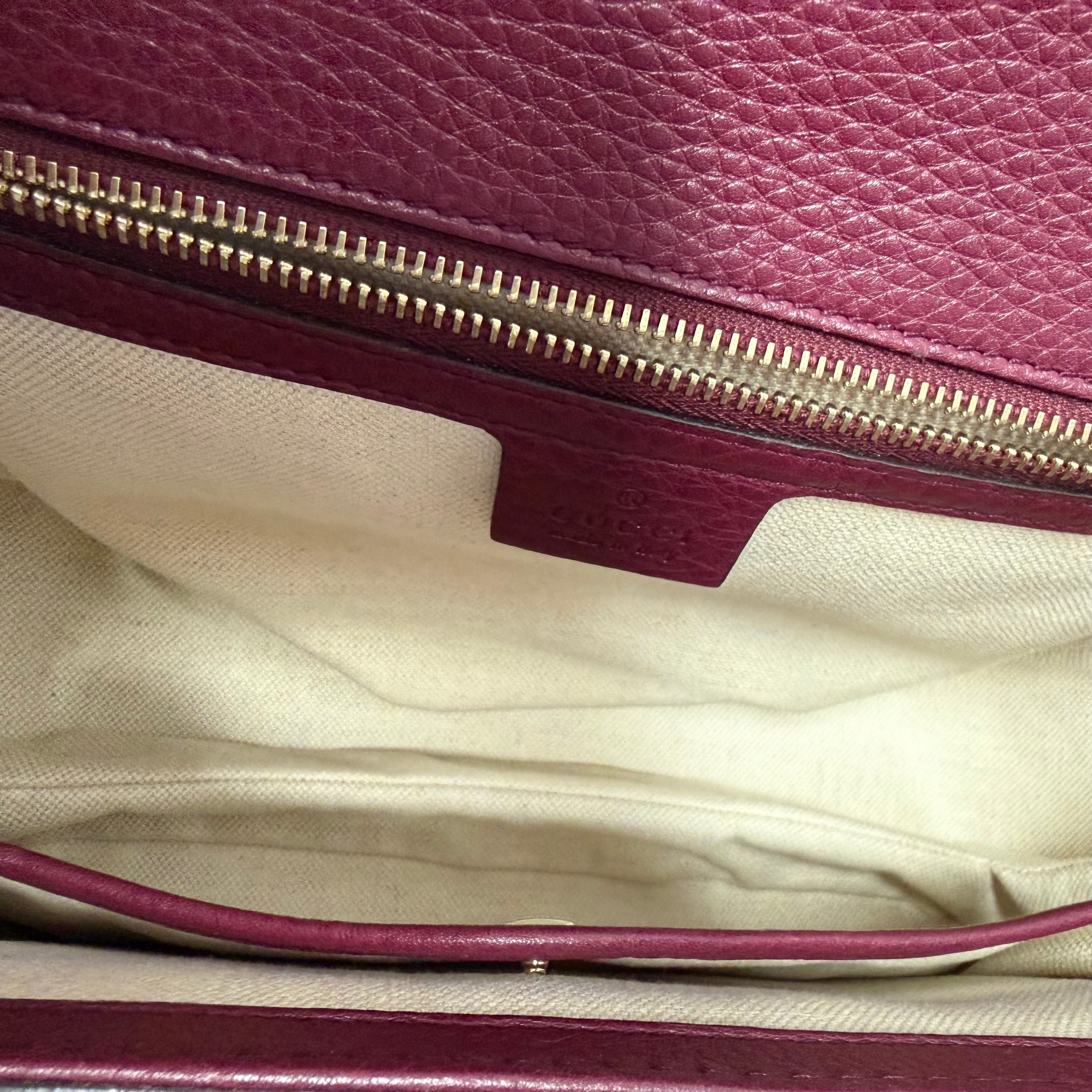 Gucci | Bamboo Top Handle Bag – Burgundy Leather (Pristine Condition)