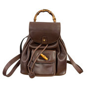 Gucci | Bamboo Leather Backpack – Brown (Excellent Condition)