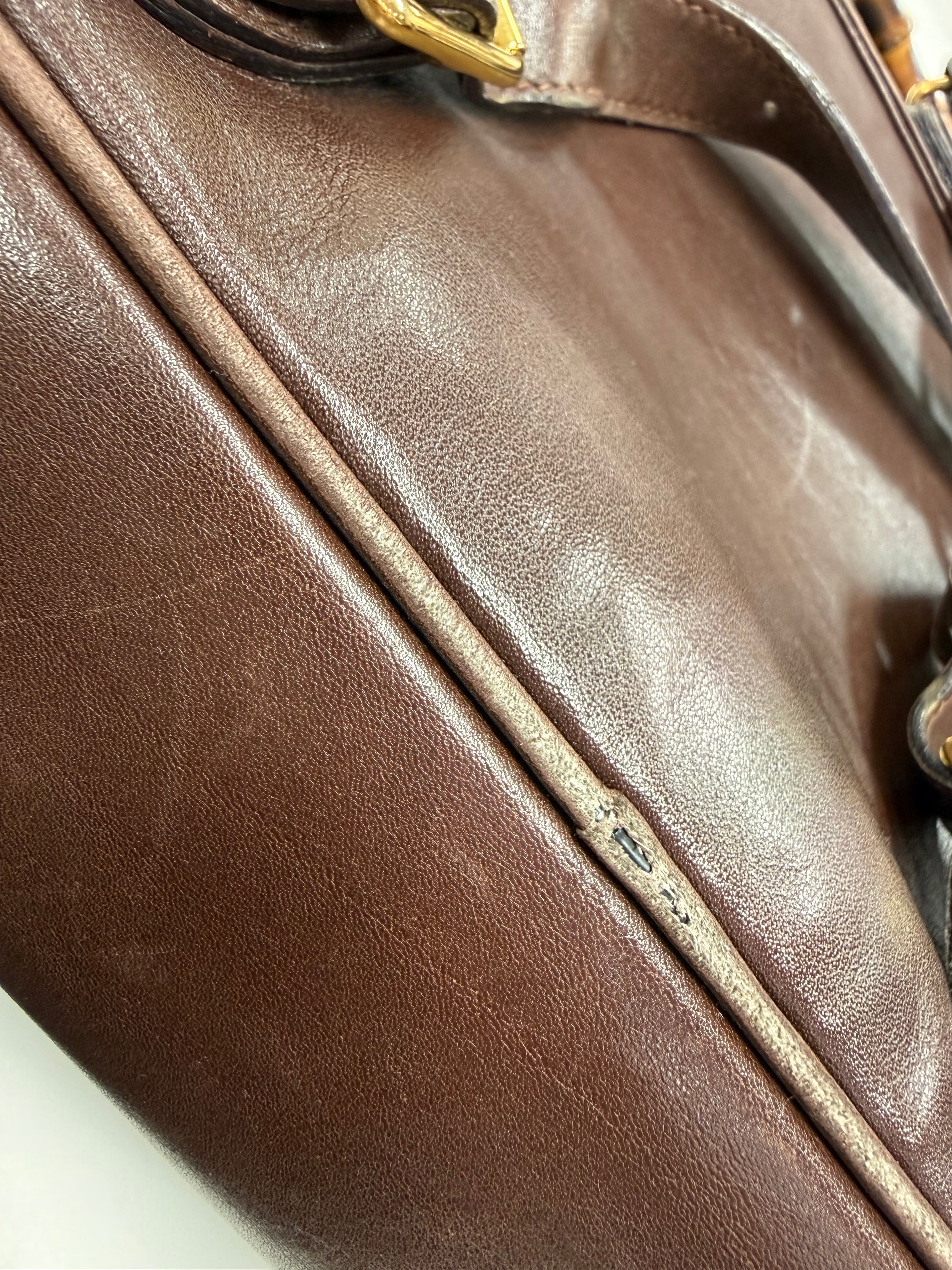 Gucci | Bamboo Leather Backpack – Brown (Excellent Condition)