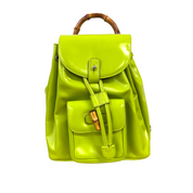 Gucci | Bamboo Leather Backpack – Green (Pristine Condition)