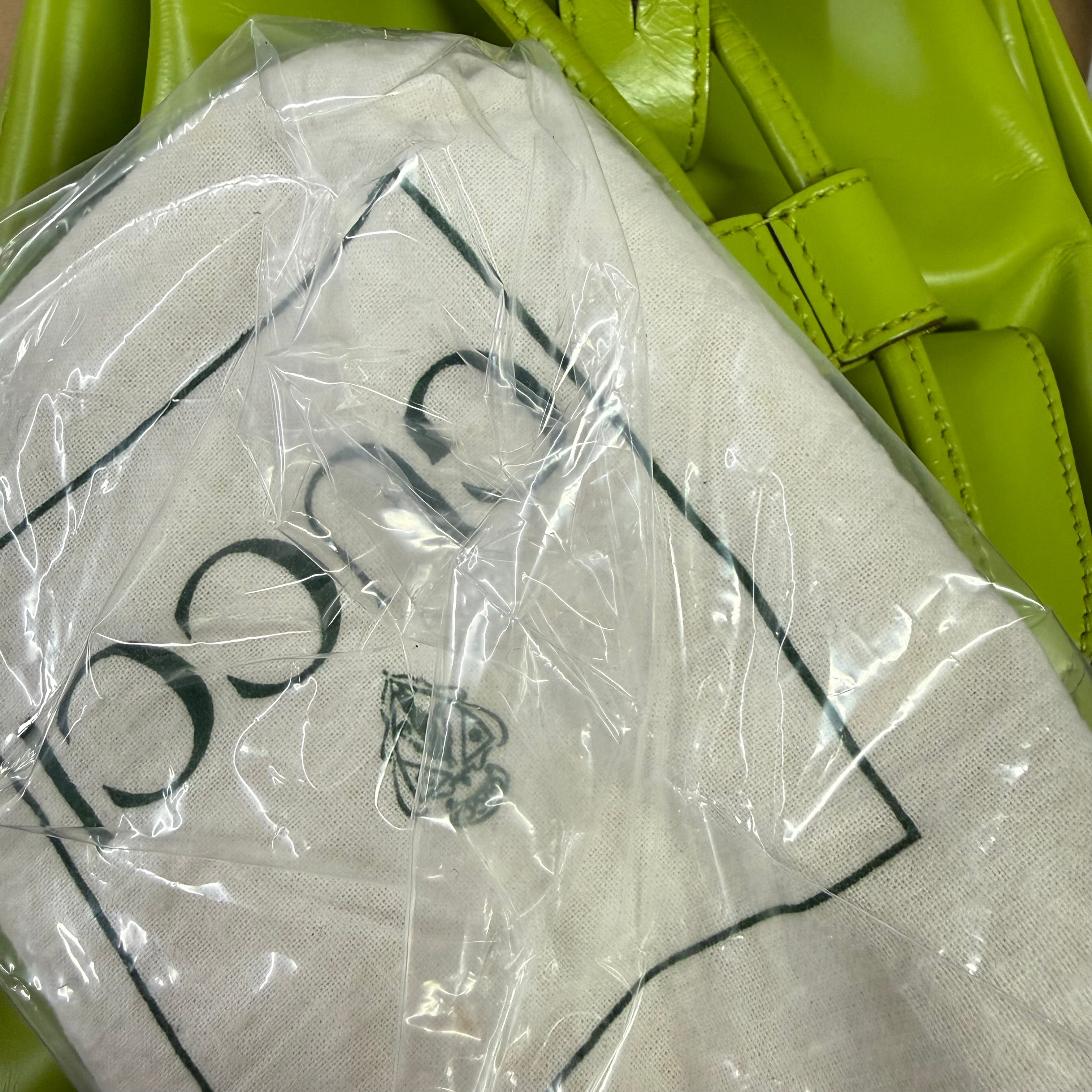 Gucci | Bamboo Leather Backpack – Green (Pristine Condition)