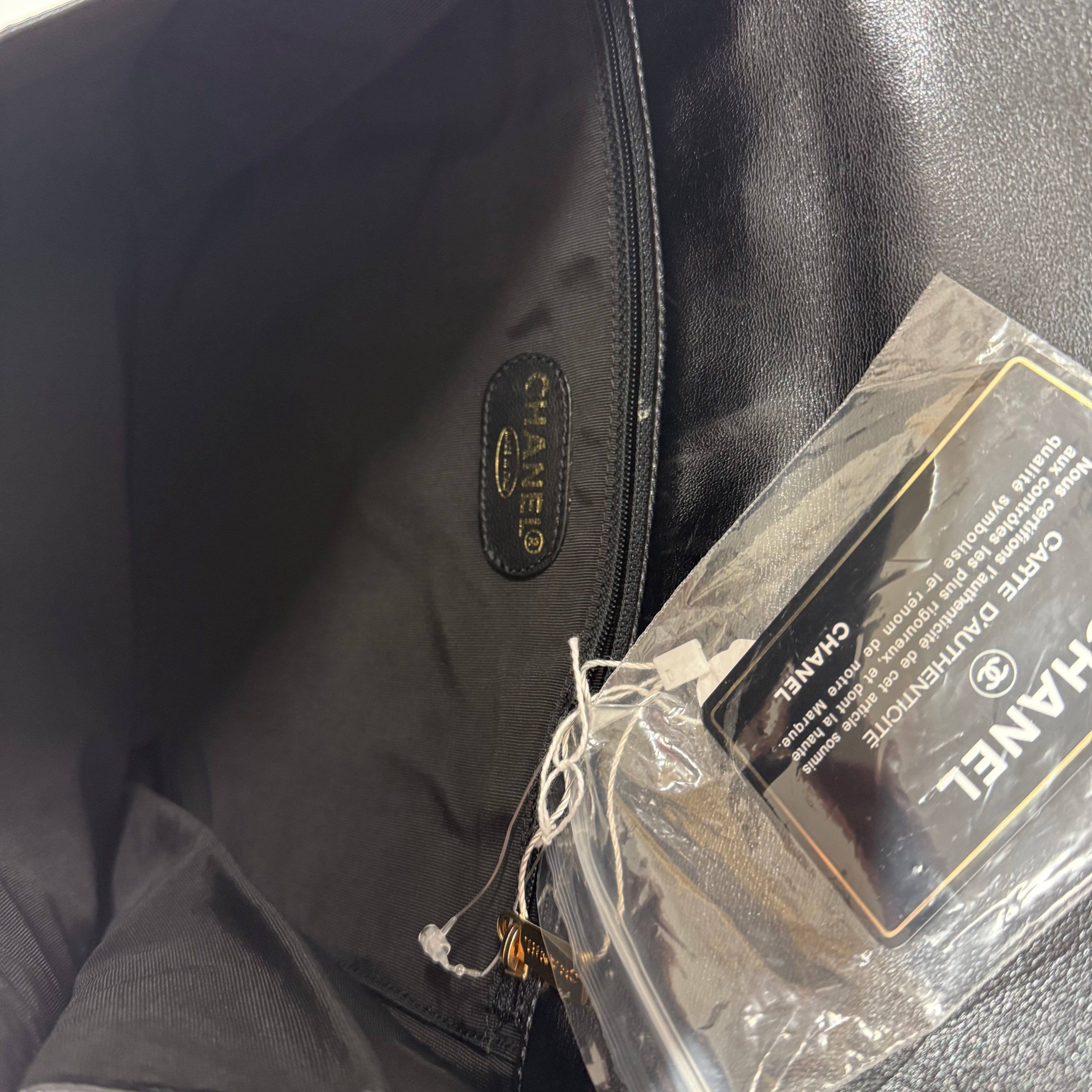 Chanel | Vintage Black Leather Messenger Bag (Excellent Condition)