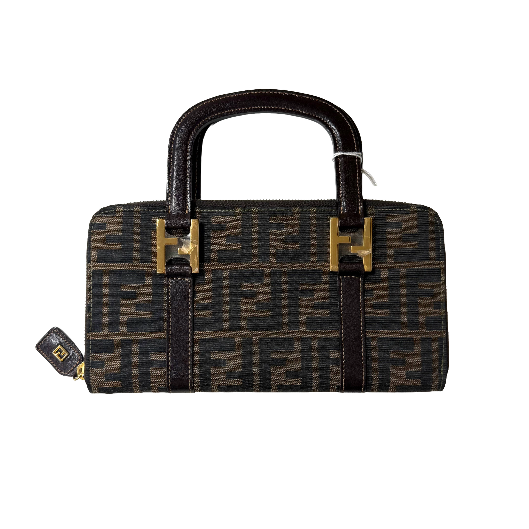 Fendi | Vintage Zucca Top Handle Wallet/Organizer Bag (Pristine