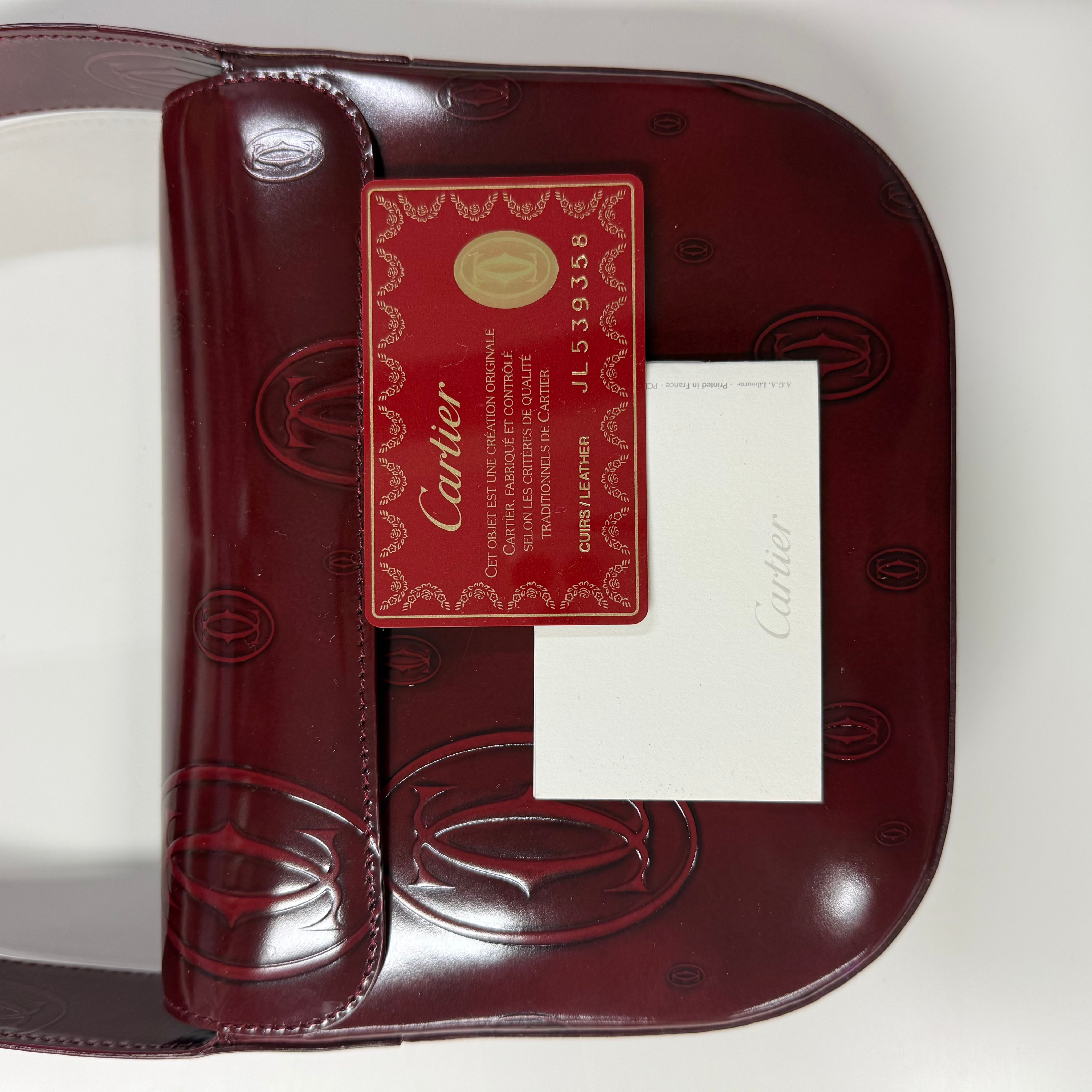 Cartier | Vernis Shoulder Bag Burgundy (Excellent Condition)