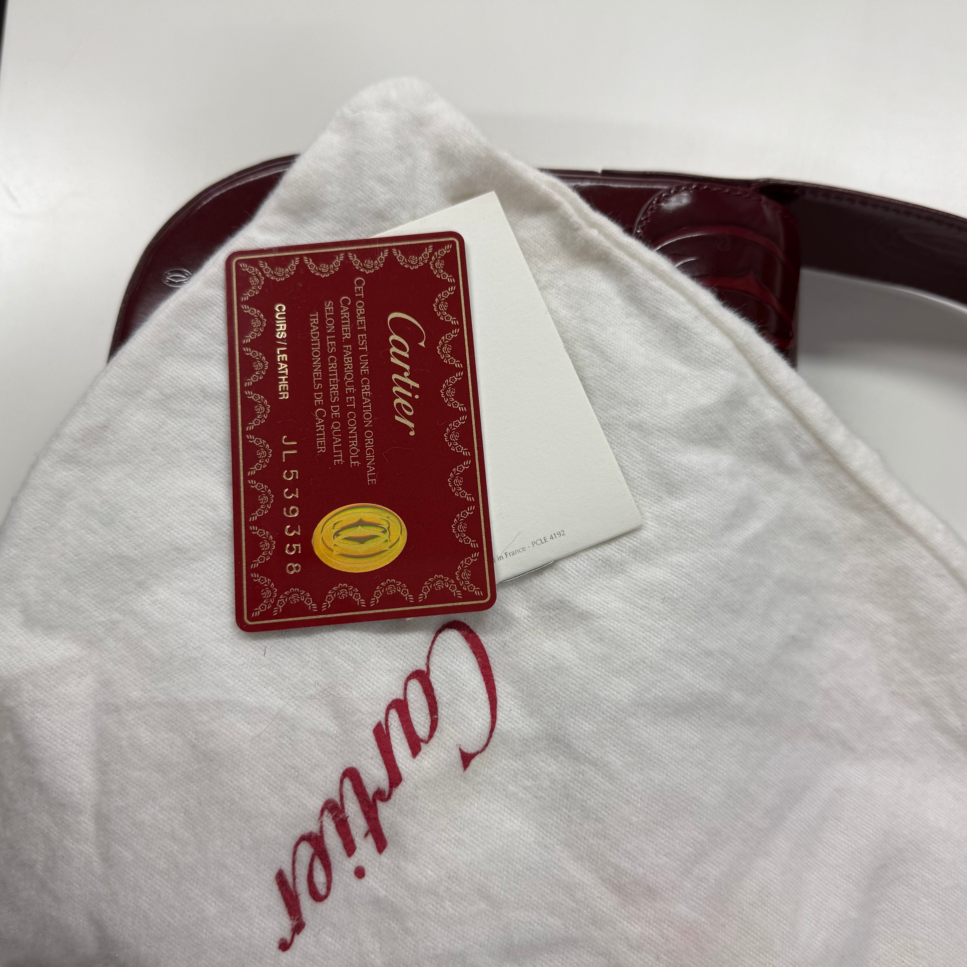 Cartier | Vernis Shoulder Bag Burgundy (Excellent Condition)