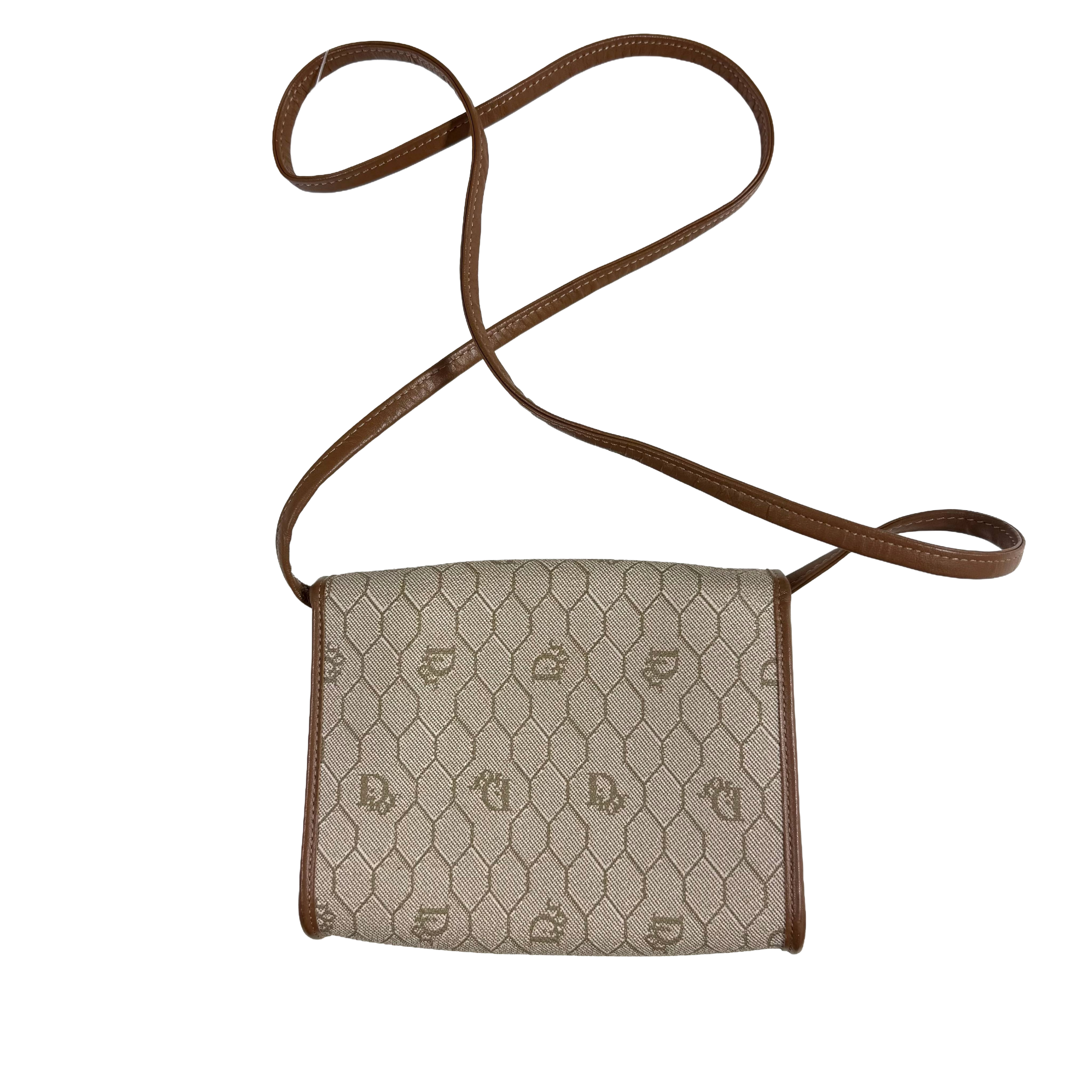 Christian Dior Honeycomb Crossbody Bag – Brown (Pristine Condition)