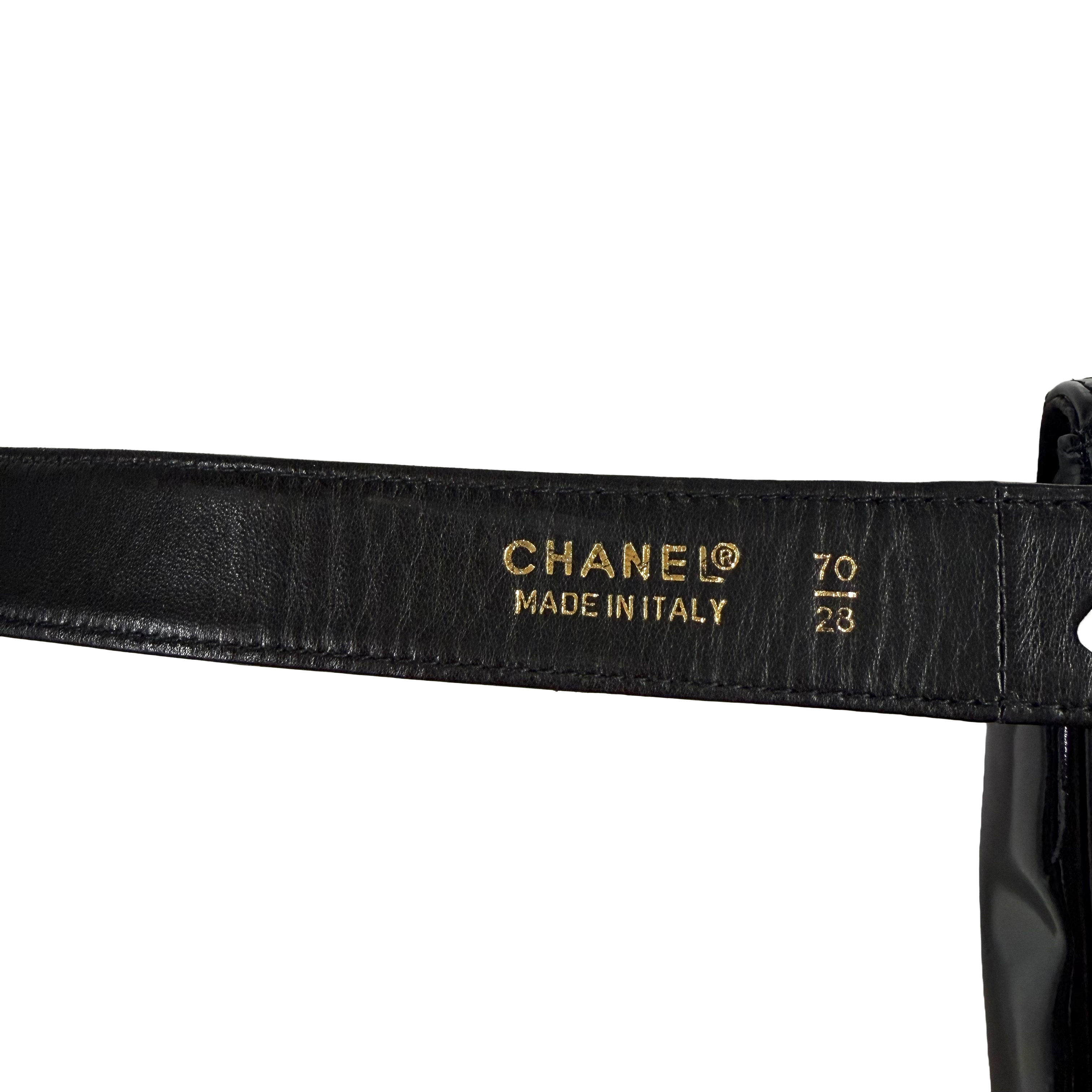 Chanel | Vintage Black Patent Quilted Belt Bag (Excellent Condition)