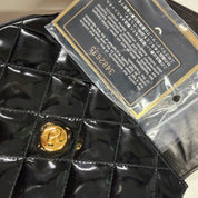 Chanel | Vintage Black Patent Quilted Belt Bag (Excellent Condition)