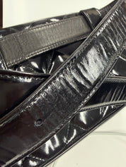 Chanel | Vintage Black Patent Quilted Belt Bag (Excellent Condition)