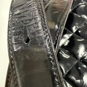 Chanel | Vintage Black Patent Quilted Belt Bag (Excellent Condition)