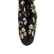 Chanel Vintage Floral Canvas Purse – Black & Beige (Pristine Condition)