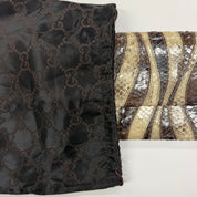 Gucci |Vintage Snakeskin Wave Patchwork Clutch with Gold Chain Strap (Pristine Condition)