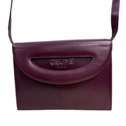 Céline | Structured Shoulder Bag – Burgundy Leather (Excellent Condition)
