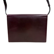 Céline | Structured Shoulder Bag – Burgundy Leather (Excellent Condition)