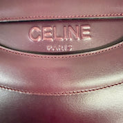 Céline | Structured Shoulder Bag – Burgundy Leather (Excellent Condition)