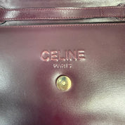 Céline | Structured Shoulder Bag – Burgundy Leather (Excellent Condition)